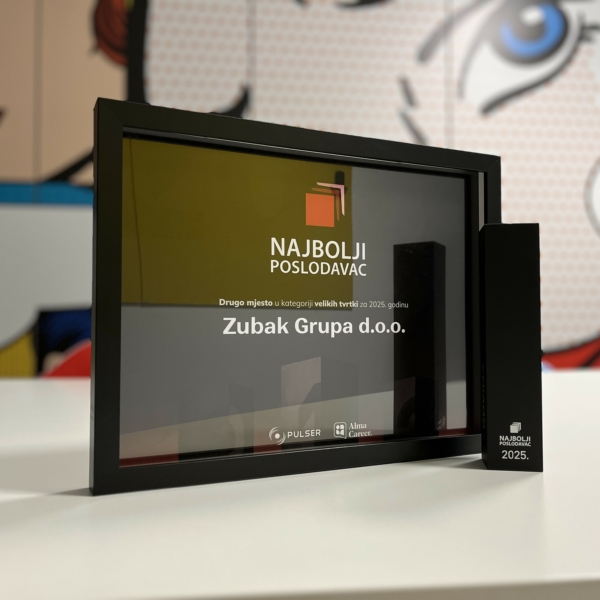 Zubak Grupa is second best employer in Croatia in 2025!